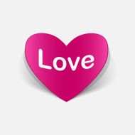 paper sticker Heart Love N5