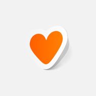 paper sticker Valentine&#039;s day Heart N9
