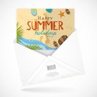 Postal Envelopes With Greeting Card N10