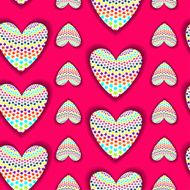 Happy valentines day card on the pink background