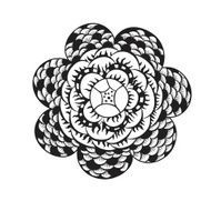 black flower
