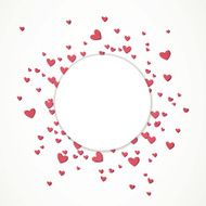 Vector background with hearts N2