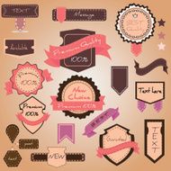 Vector set vintage labels