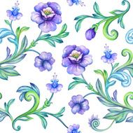 seamless violet flower background N2