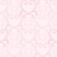 Vintage style seamless Heart background