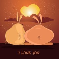 pair of lovers rabbits N2