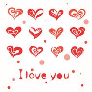 Set of symbol heart N2