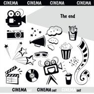 Cinema sign set