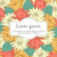 Wedding card with floral elements N2