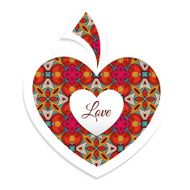 Valentine&#039;s day card with heart N4