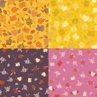 Four seamless patterns N13