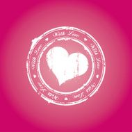 With love stamp