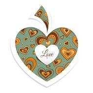 Valentine&#039;s day card with heart N6
