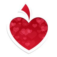 Valentine&#039;s day card with heart N10