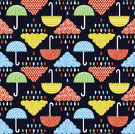Rain seamless pattern N7