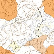 rose seamless pattern N19