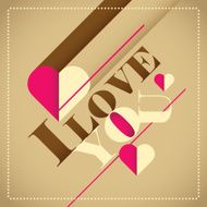 Illustrated love background