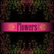 seamless multicolored beautiful flower pattern N2