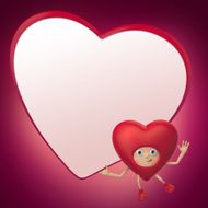funny red heart