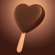 dark chocolate heart
