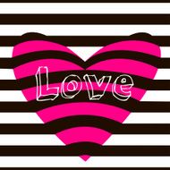 pink heart with illusion