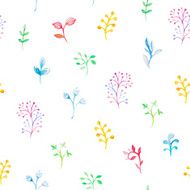 Floral Watercolor seamless pattern N17