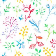 Floral Watercolor seamless pattern N18