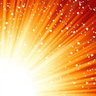 Little hearts floating on rays of light EPS 8 N2