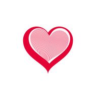 ValentineÂÂs day conceptual vector art illustration heart