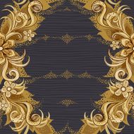 Traditional floral pattern in retro style N14