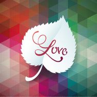 eps10 vector rainbow triangle polygonal leaves modern design N3