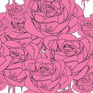 Roses pattern seamless Eps 10
