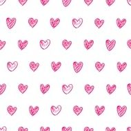 Doodle heart background N2