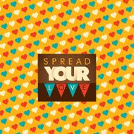 Love background design in color