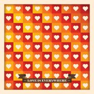 Colorful love background illustration