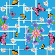 Butterfly seamless pattern N25