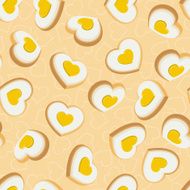 Seamless background with cookies in the shape of hearts N7