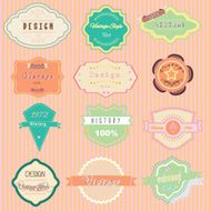 Vector vintage labels N3