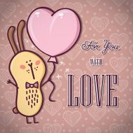 Romantic Rabbit card N2