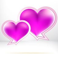 Heart shaped vector bubbles EPS8