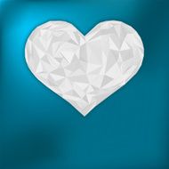 Valentine heart from paper EPS 8