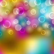 Festive background with bubbles bokeh
