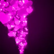 Flying hearts Valentine&#039;s day or Wedding EPS 8