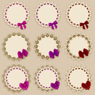 Set of elegant templates frame design N6