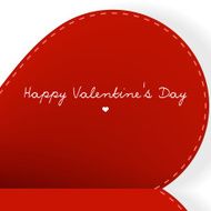 Heart from paper Valentines day EPS10 N2