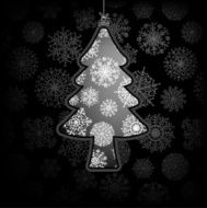 Christmas card with tree EPS8 N2