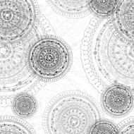 Hand drawn mandala pattern