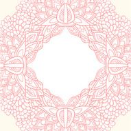 Ornate flower template