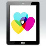 LoveHearts vertical Tablet PC png