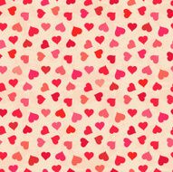 Seamless vector background with hearts